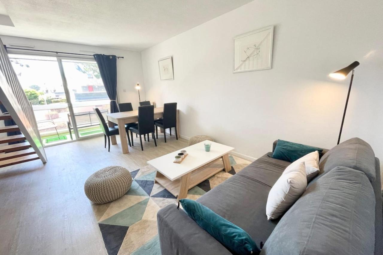 T3 Duplex Top Cosy Balcon 300M Des Plages Carnac Buitenkant foto